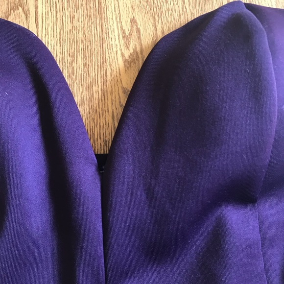 Charlotte Russe strapless plum dress - Picture 2 of 4